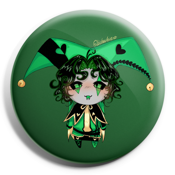13025-3d-ROUND Chibi Harlequin by Glühwe1n